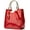 Red, variant on Glossy Patent Leather Women Handbag Shiny Shoulder Bag Evening Purse Style Top-Handle Bag Crossbody Satchel Party