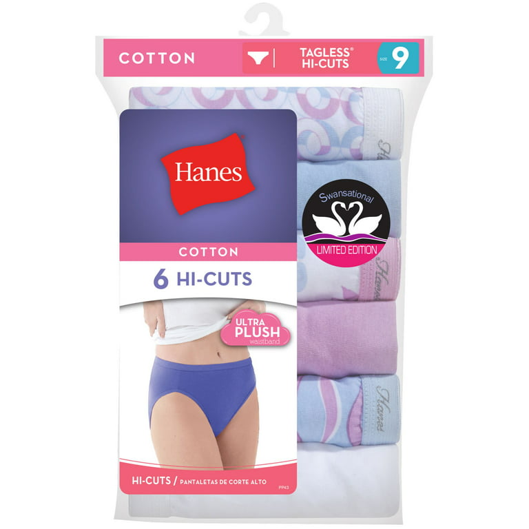 Hanes, Intimates & Sleepwear, Hanes Lace Effects Hi Cuts Cotton Panties  Underwear Size 7 Nwt