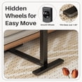 thumbnail image 5 of Mobile Rolling Tilting Overbed Table in Black, Height Adjustable Laptop Desk, Multi-Functional Bedside Table Perfect for Bed, Sofa, Study and Office Environment, 5 of 9