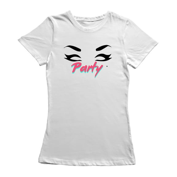 Neon Adore Party Drag Queen Women White T-Shirt, Female Small