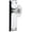 Bright Chrome, variant on Grandeur 800175 Fifth Avenue Solid Brass Rose Single Dummy Door Knob - Nickel