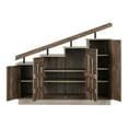 thumbnail image 7 of 24/7 Shop At Home Shoe Cabinet Garner Rustic/Lodge 4-Door Wood Reclaimed Oak for 12 Pairs of Shoes, 7 of 7