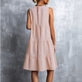 thumbnail image 1 of Vestido Escalonado Para Mujer, Vestido Sin Mangas Con Cuello Redondo, Gran Regalo, Múltiples Escenarios Aplicables, Tela Suave, Fácil de Usar, Mano de Obra Fina, 1 of 6
