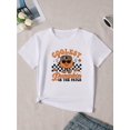 thumbnail image 1 of Halloween T-shirt - Fun Fall Graphic Tee for Boys, Casual Crew Neck, Medium Stretch, Regular Fit, Spring/Summer/Fall Wear, Halloween Clothing | Playful Graphic Tee | Medium Stretch Fabric, 1 of 6
