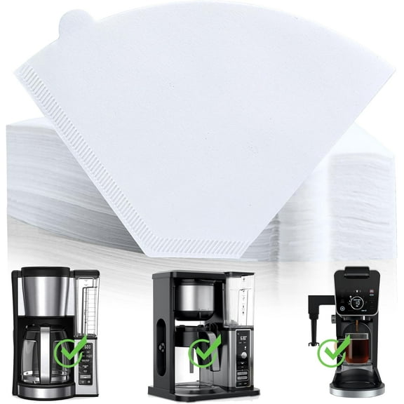 Disposable Coffee Paper Filters, 100 Pcs #4 Cone Replacement Filter for Coffee Maker