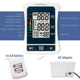 thumbnail image 2 of LotFancy Blood Pressure Monitor, Medium Upper Arm Cuff, Digital BP Machine for Home Use with Large Display, Automatic Pulse Rate Monitoring Meter with Power Adapter, 2 of 9
