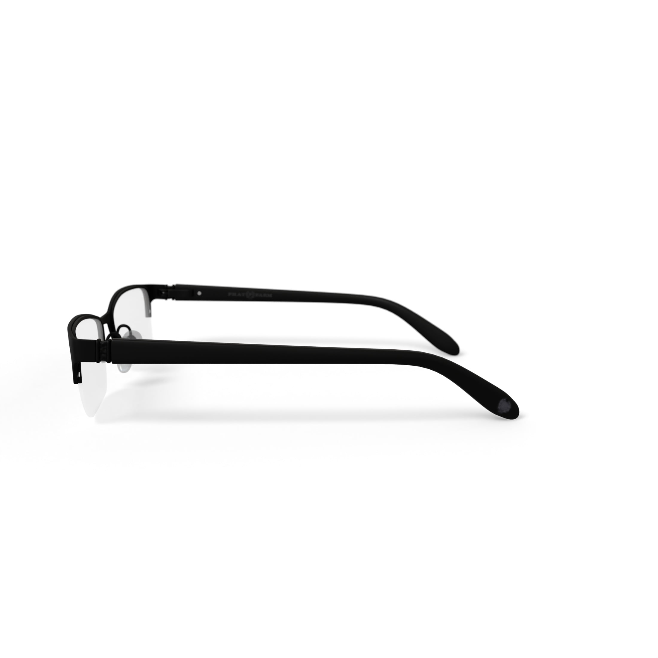 Phat Farm Men's HV708 Rectangular Prescription Eyeglasses with Case, Black