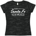 thumbnail image 3 of Inktastic From Santa Fe New Mexico in White Distressed Text Women's T-Shirt, 3 of 5