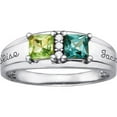 thumbnail image 2 of Personalized Family Jewelry Couple's True Love Promise Ring with Birthstones in Sterling Silver, Gold over Silver, and Yellow and White Gold, 2 of 2