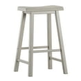 thumbnail image 3 of Weston Home Ashby Saddle Seat Backless Wood Barstools, Set of 2, Multiple Finishes, 3 of 3