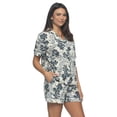 thumbnail image 2 of Calista Pajama Shorts Set (Indigo Folk, Small), 2 of 4