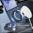 thumbnail image 2 of Dteck for Samsung Galaxy Z Flip 7 Case with Magnetic Ring Stand, Compatible with MagSafe, Carbon Fiber Texture Shockproof Slim Fit Anti-Scratch Cover with Screen Protector for Samsung Z Flip 7,Blue, 2 of 8