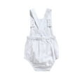 thumbnail image 5 of Caoirhny Infant Sleeveless Romper with Flower Embroidery, Bottom Button Adjustable Shoulder Strap Summer Clothing, 5 of 9