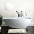 thumbnail image 2 of Vanity Art Solid Surface Resin Stone Freestanding Soaking Bathtub, 2 of 5