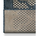 thumbnail image 4 of Well Woven Custom Size Indoor/Outdoor Runner-Choose Your Length-Sunna Blue & Beige Flat-Weave Moroccan Trellis Pattern 31 Inch Wide x 20 Feet Long Runner (31" x 20' Runner) Rug, 4 of 5