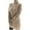 Khaki, variant on IROINID Women's Turtleneck Pullover Sweater Solid Color Comfy Mid-Length Long Sleeve Button Knitting Sweatshirt Tops Blouse Shirt Sweater