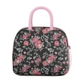 thumbnail image 2 of Lunch Bag Lunch Box for Women Reusable Insulated Lunch Cooler Bags,Large Capacity for Work Travel Picnic,Water-Resistant Pioneer Colorful Floral Lunch Tote Bag Gifts for Woman Mom Pink, 2 of 6
