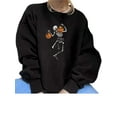 thumbnail image 2 of hirigin Women Cute Pullover Pweater Halloween Print Round Neck Sweatshirt for GirlsCasual Long Sleeve Knit Lightweight Oversized, 2 of 3