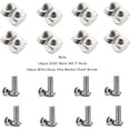 thumbnail image 2 of EcoNesxp 4-Piece Aluminum Profile Hinge Mounting Kit Aperture 3030 Series Slot Aluminum Profile Extrusion Frame, 2 of 4