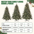 thumbnail image 4 of Árbol de Navidad Artificial Degradado Rosa 6 Pies | 750 Puntas Flocadas + Luces Cálidas + Base de Acero | Montaje Fácil, 4 of 8