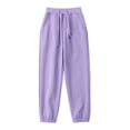 thumbnail image 3 of Ketyyh-chn99 Cargo Pantalon pour Garçons, Joggers Décontractés pour Enfants, Pantalons Longs Chauds à Carreaux Rouges pour Ados Garçons et Filles, Pyjamas pour Tenues d'Intérieur Assorties en Famille pour 7-8 Ans, Violet Pâle, 3 of 3