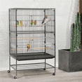 thumbnail image 3 of Renwick 52 inch Bird Parrot Cage for Parrot Parakeet Finches, Black, 3 of 12