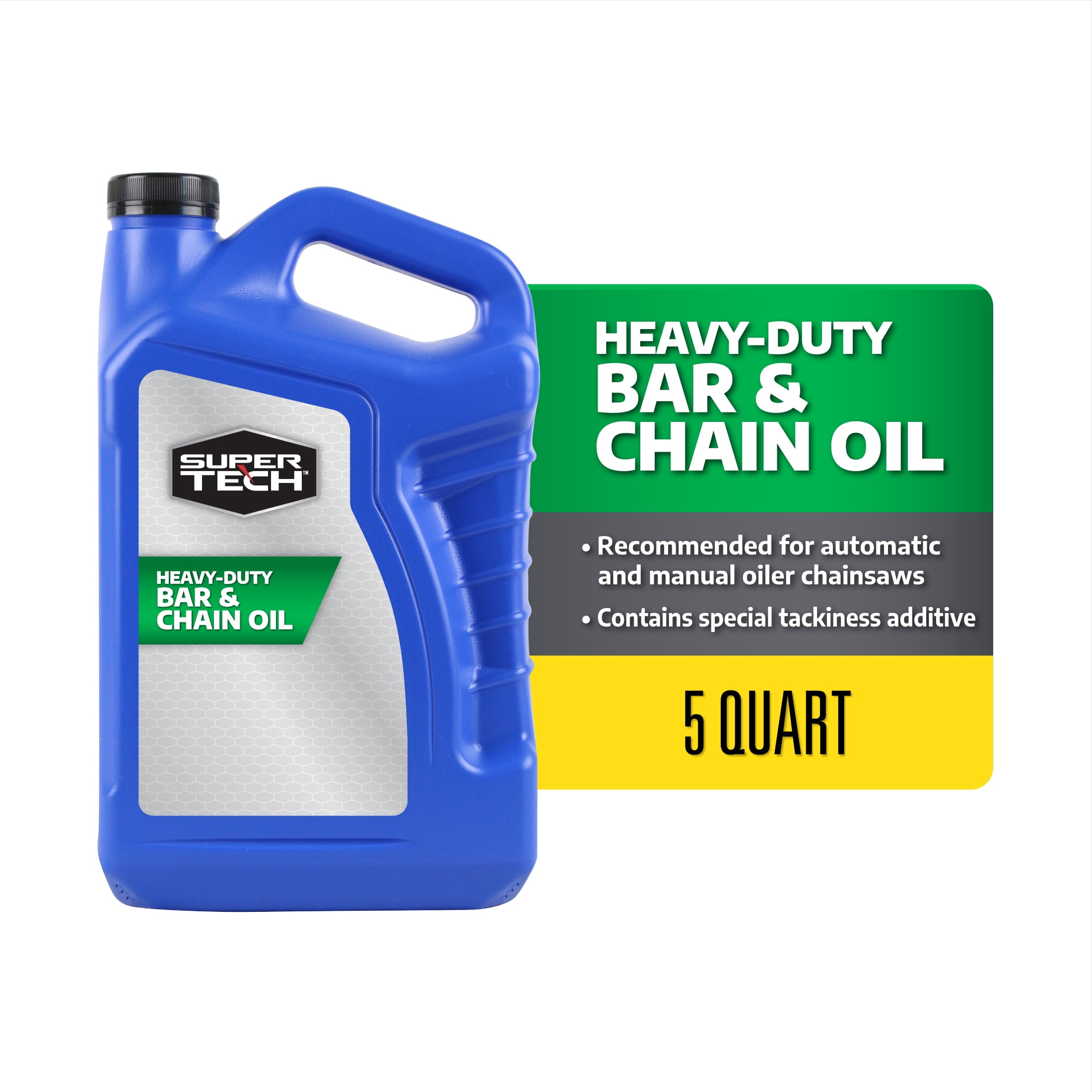 Super Tech 5 Qt Bar and Chain Lubricating Oil for Chainsaws