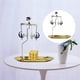 thumbnail image 5 of candeliere giratorio dorado candeliere de carrusel candeliere romántico para romántico Decoración para hogar Favor de , Gato perfecl Portavelas giratorio, 5 of 8