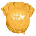 thumbnail image 1 of Gibobby Playera Manga Corta para Mujer Mujeres Casual Impresión Mangas Cuello Redondo Camiseta Suelta Blusa Tops(Amarillo,G), 1 of 4