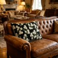 thumbnail image 4 of Black Series Green Hydrangea Decorative Cover Southern Floral Summer Outdoor Sofa Fiber, 4 of 5
