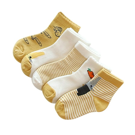 

ABIDE 5 Pair Baby Boy Socks Children Autumn Girls Kids Breathable Cotton Winter