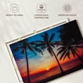 thumbnail image 6 of Elephant Stock Perfect Beach Sunset Wall Art - Horizontal Canvas Wall Art - Living Room Wall Decor - Beach Canvas - Brown And Orange Decor - 36" x 24", 6 of 8