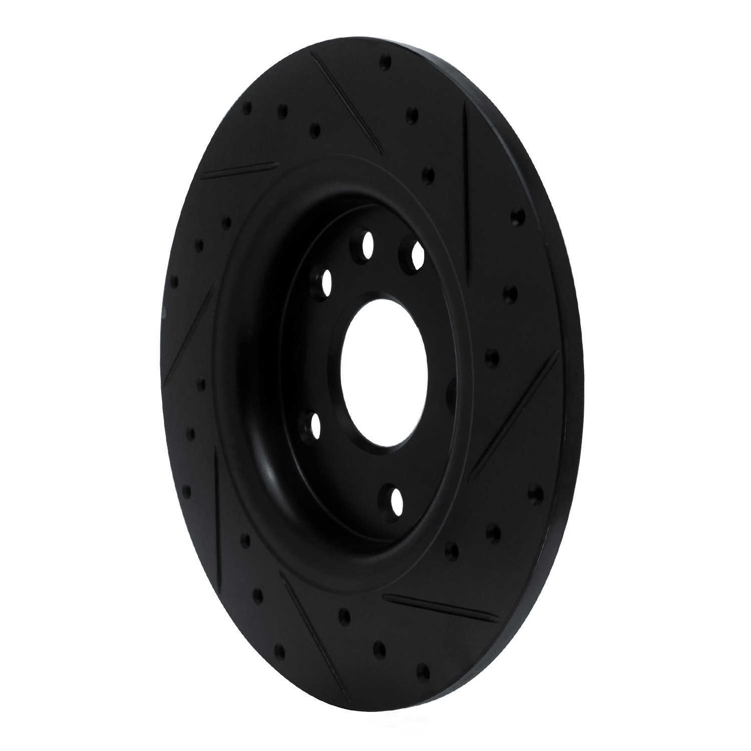 Dynamic Friction Company 633-39030L DFC Brake Rotor - Drilled And Slotted - Black