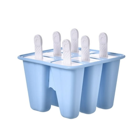 

Mittory Silicone 6 Hole Popsicle Mold Ice Molds Classic Molds Trays Reusable