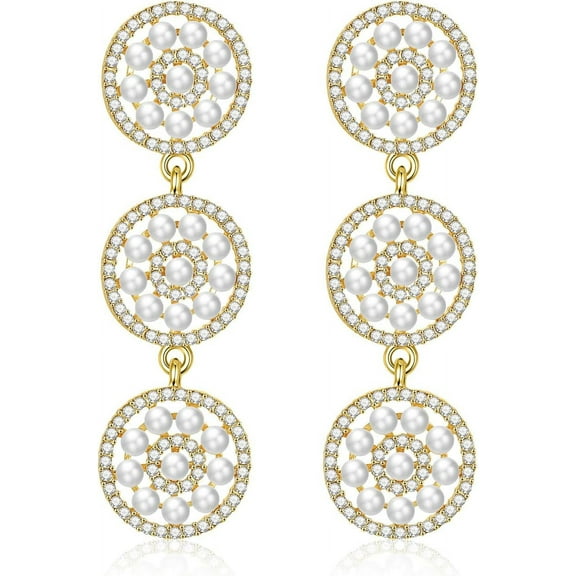 Pearl Earrings For Women Freshwater Pearl Drop Dangle Earrings Wedding Fashion Jewelry[Z1]