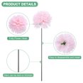 thumbnail image 2 of Uxcell Flores de Bola de Crisantemo Artificial, Ramos de Seda de Hortensia Falsos para el Hogar/Boda Rosa Champagne 30 Pack, 2 of 7