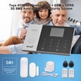 thumbnail image 3 of Sistema de alarmas Irfora Smart Home Sistema de alarma de seguridad antirrobo Tuya 433MHz WiFi inalámbrico + GSM + GPRS 3G SMS Sistema de seguridad de alarma de marcado automático Panta Irfora Sistema de alarmas, 3 of 5