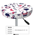 thumbnail image 4 of Daiia Sailing Marine Travel Stool Covers Round,Round Bar Stool Covers Waterproof Bar Chair Covers Washable Stool Cushion Slipcover for 12-14 Inch Chair-14 inch, 4 of 7