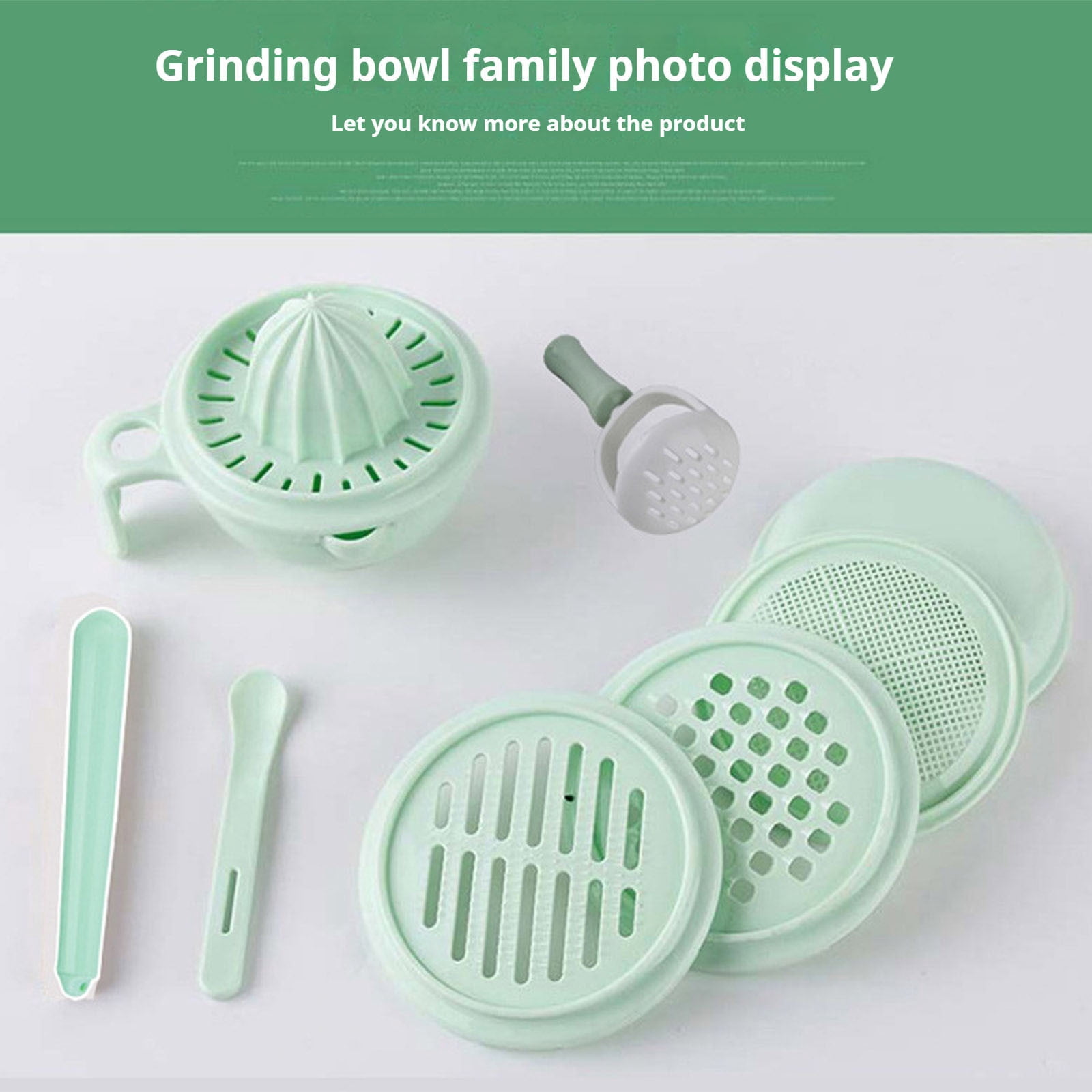 JilgTeok 4 Packs Onion Chopper Garlic Cutter Manual Food Processor Puree Stick Tool Food Grinding Bowl for Chili, Vegetable, Nuts, Fruits, Salad Kitchen Gadgets