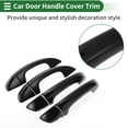 thumbnail image 3 of Recubrimiento de manija de puerta de automóvil Unique Bargains, recubrimiento de manija de puerta lateral, para VW Golf MK6 2009-2012, ABS negro 1 juego, 3 of 6