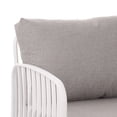 thumbnail image 6 of Orion Modern Outdoor Patio Club Chair with Cushions, White+Light Gray, 6 of 11