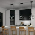 thumbnail image 4 of 83346mbk Elan Lighting Ciri - 54W 1 LED Pendant - with Contemporary inspirations - 19.75 inches tall by 14 inches wide-Matte Black Finish, 4 of 9