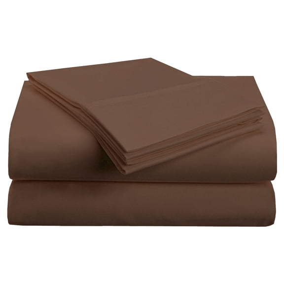 Superior 4-Piece Ultra-Soft Microfiber Deep Pocket Bed Sheet Set, Full, Mocha
