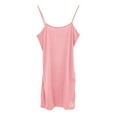 thumbnail image 5 of Riforla Solid Summer Slim Fit Strap Short Dress off Shoulder Sexy Stretch Dress Maternity Dress for Women Pink XXXXL, 5 of 6