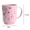 thumbnail image 2 of Tazas para cepillos de dientes, vaso de baño irrompible, patrón de gatos de dibujos animados lindo, 2 of 5