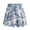 Blue Toile Landscape Print, variant on Whosucclay White Lily Floral Pattern Built-in Shorts Golf Skort, 2 Side Pockets High Waisted Polyester Spandex Athletic Skort for Training Tennis Pickleball, Size XX-Large