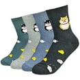 thumbnail image 1 of JJMax Women's Kitty Design Socks for Cat Lovers, 1 of 5