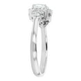 thumbnail image 4 of 14K White Gold 1 ct. Cushion-cut Halo Engagement Ring by Hollywood Hills Jewelers, 4 of 5