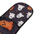 thumbnail image 4 of Yayeee Double Oven Mitt Kitchen Heat Resistant Baking 35" x7" Quilted Glove, White Halloween Ghosts, 4 of 6