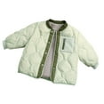 thumbnail image 3 of hoksml Kids' Winter Puffer Jacket, Boys and Girls Solid Color Snap Closure Quilted Down Coat, 3 of 9